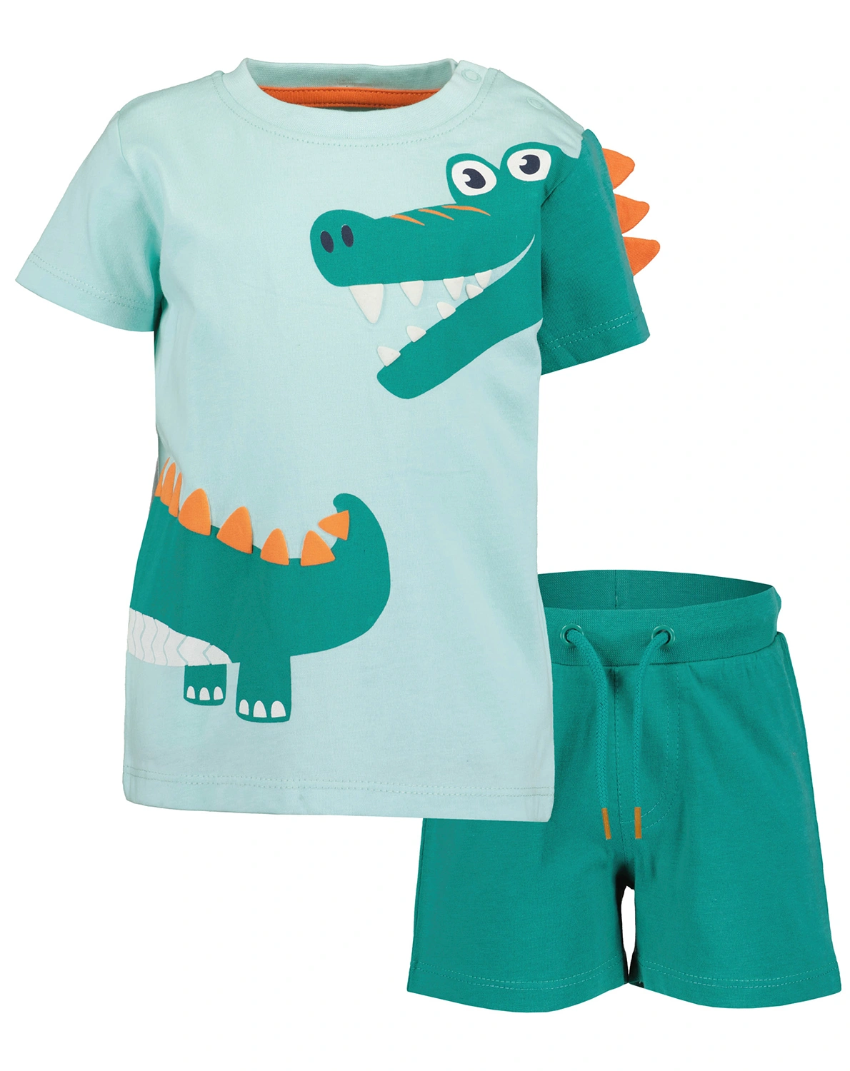 T-Shirt HELLO KROCO mit Shorts in sea