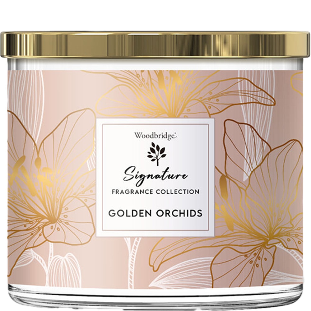 Bougie parfumée - Golden Orchids - Muguet & ambre - 410 g
