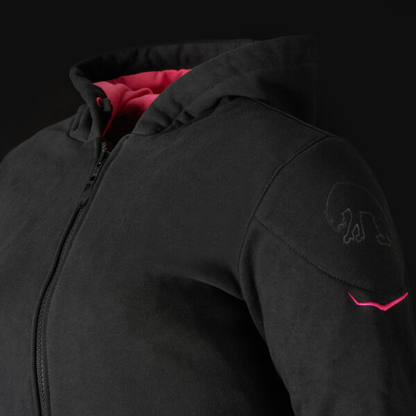 Furygan - Sweat à capuche femme Luxio Evo Noir / Rose