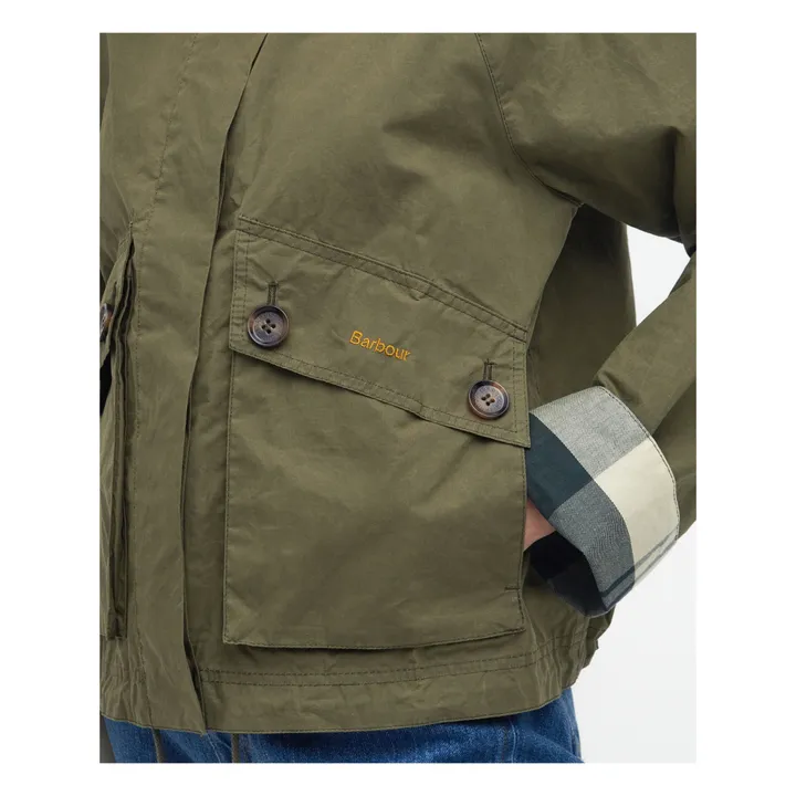 Barbour Veste Imperméable Crowdon | Vert kaki