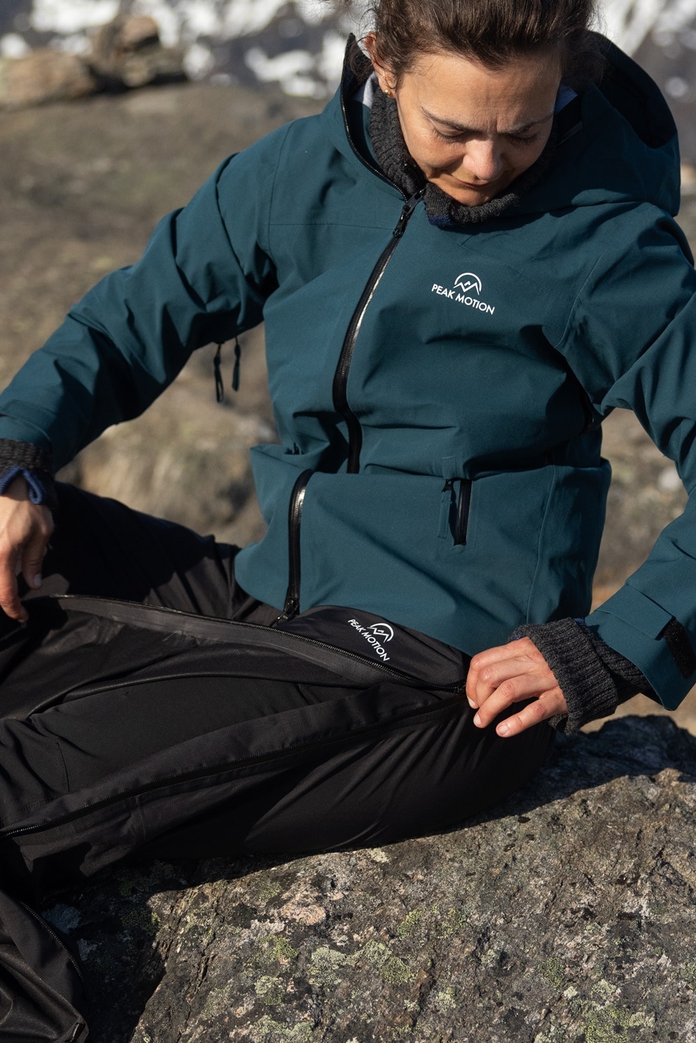 Peak Motion Stetind 3L Full Zip Skallbukse, Dame<br>15 000mm vannsøyle