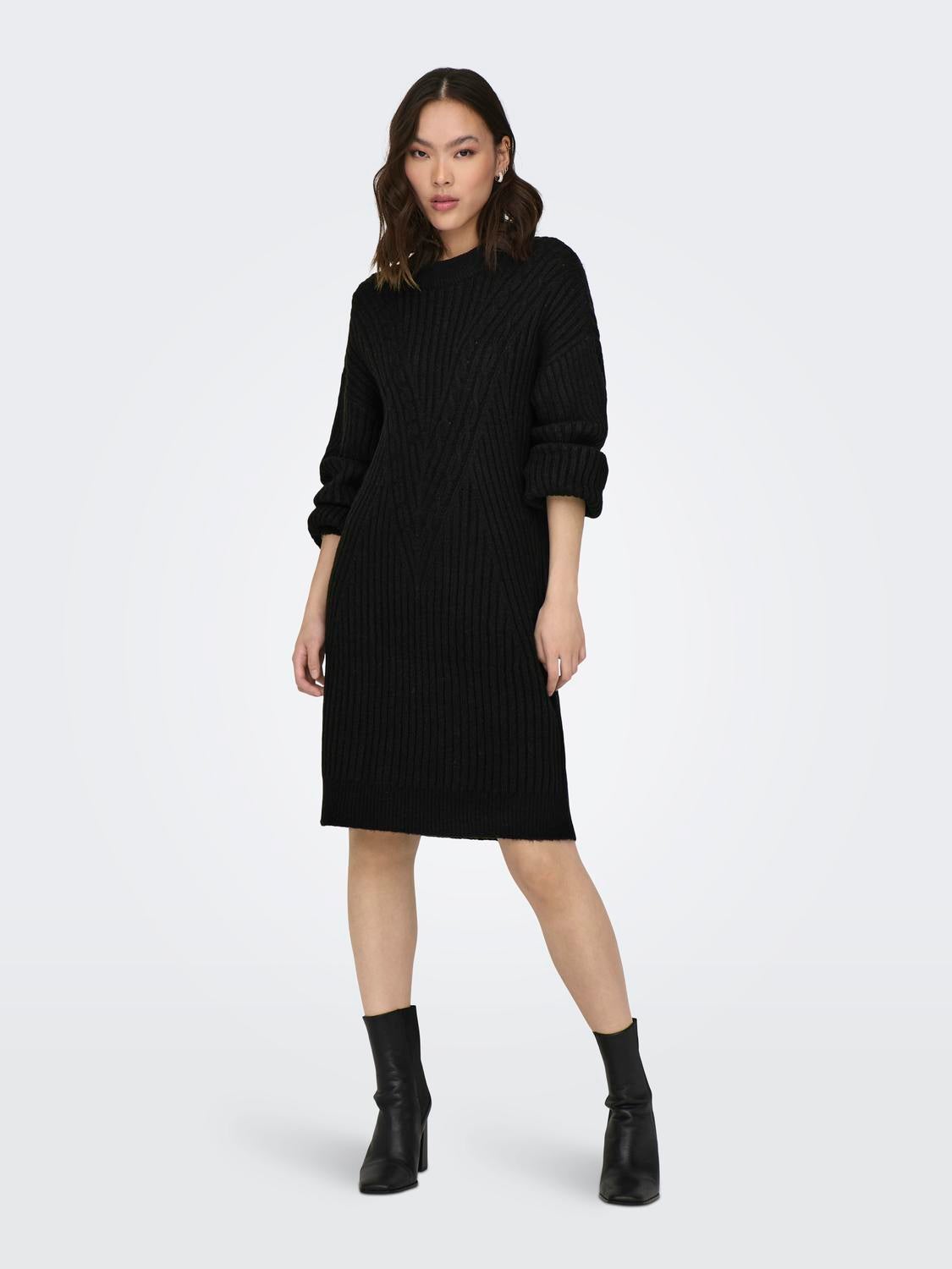 ONLALLIE Langes Kleid Black