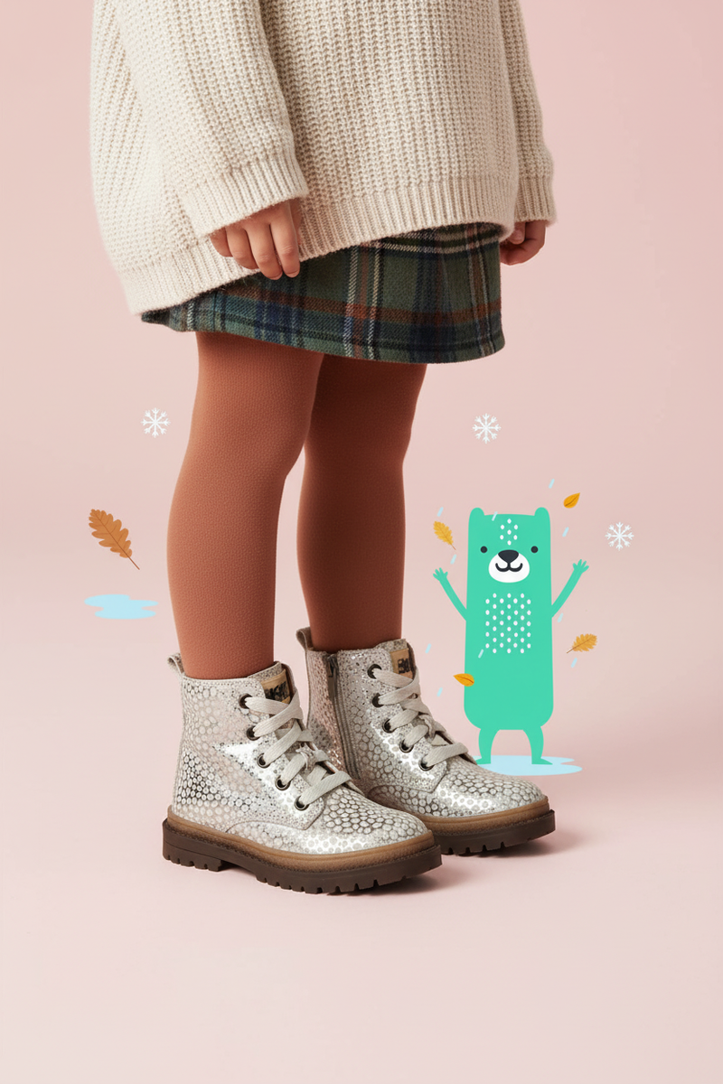 IK-KE Veterboots Goud Meisjes