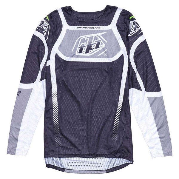 Troy Lee Designs - Maillot GP Pro Air Bands Noir / Gris / Vert fluo