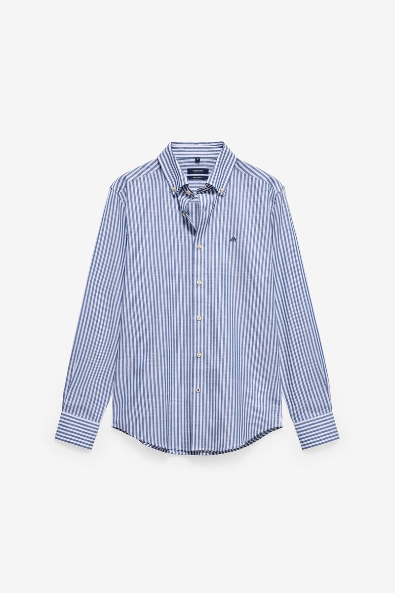 CAMISA ÀS RISCAS EM SLUB