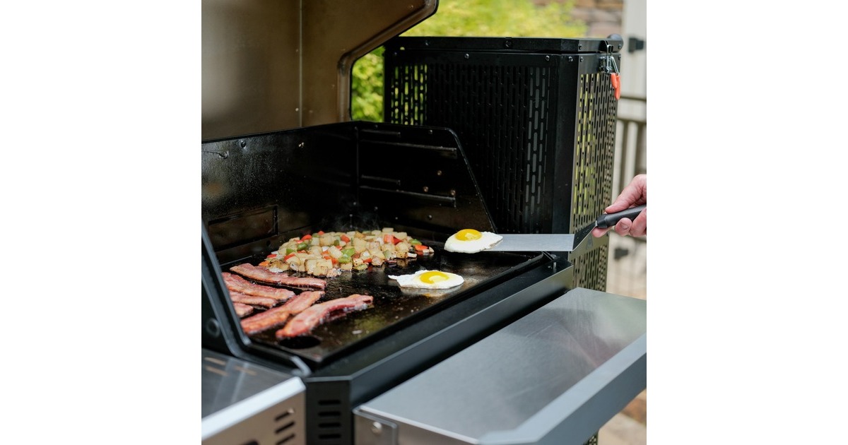 MasterbuiltGravity Series 800 Digital Charcoal Griddle + Grill + Smoker houtskoolbarbecue  (Zwart)