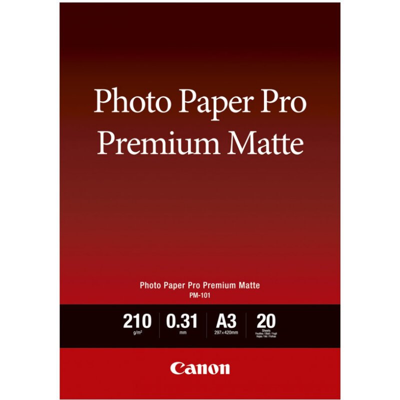 Canon Papier photo A3 Premium Mat PM-101 - 20 feuilles