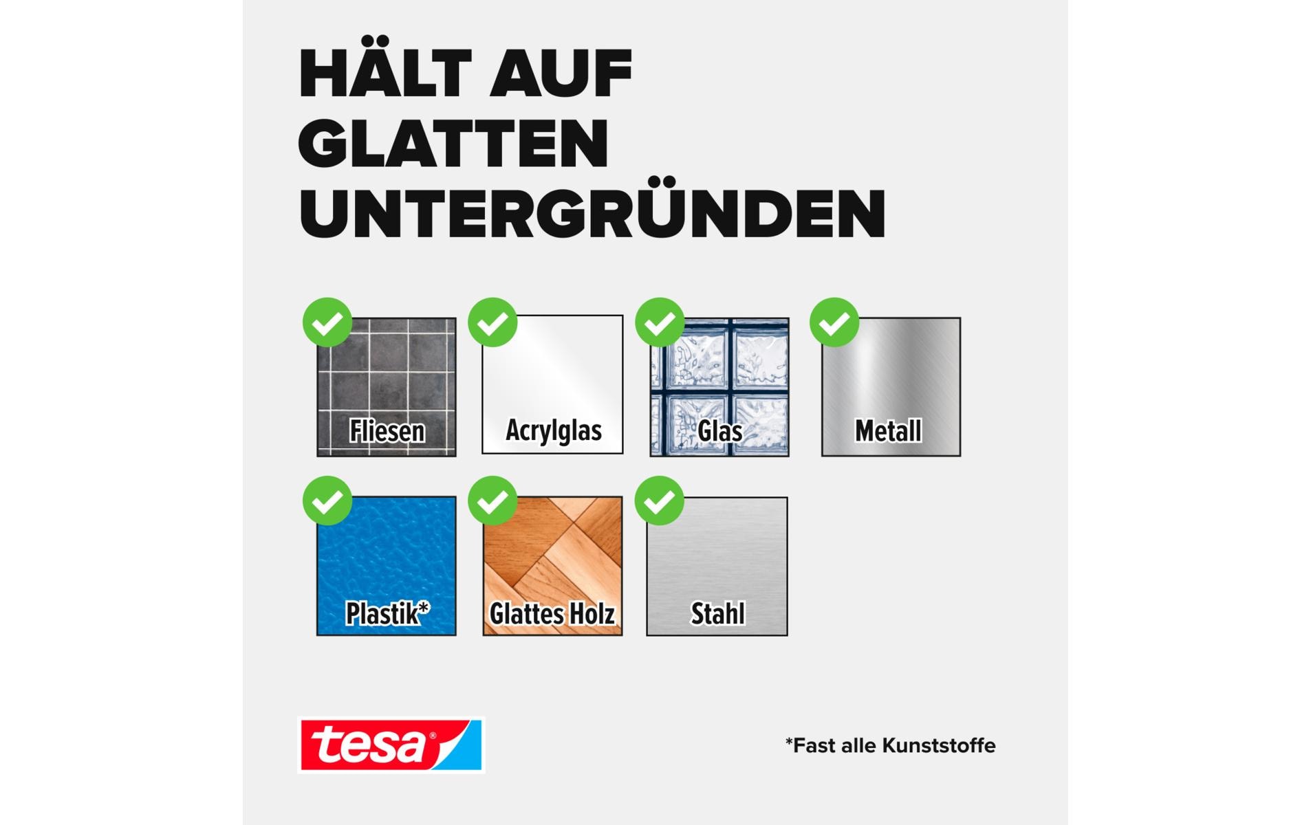 Ultra Power Lock Strips 2 Paar 2 kg, 50 x 25 mmSelbstklebende Klettband-Streifen mit extrem starkem Klettverschluss – wetterfest