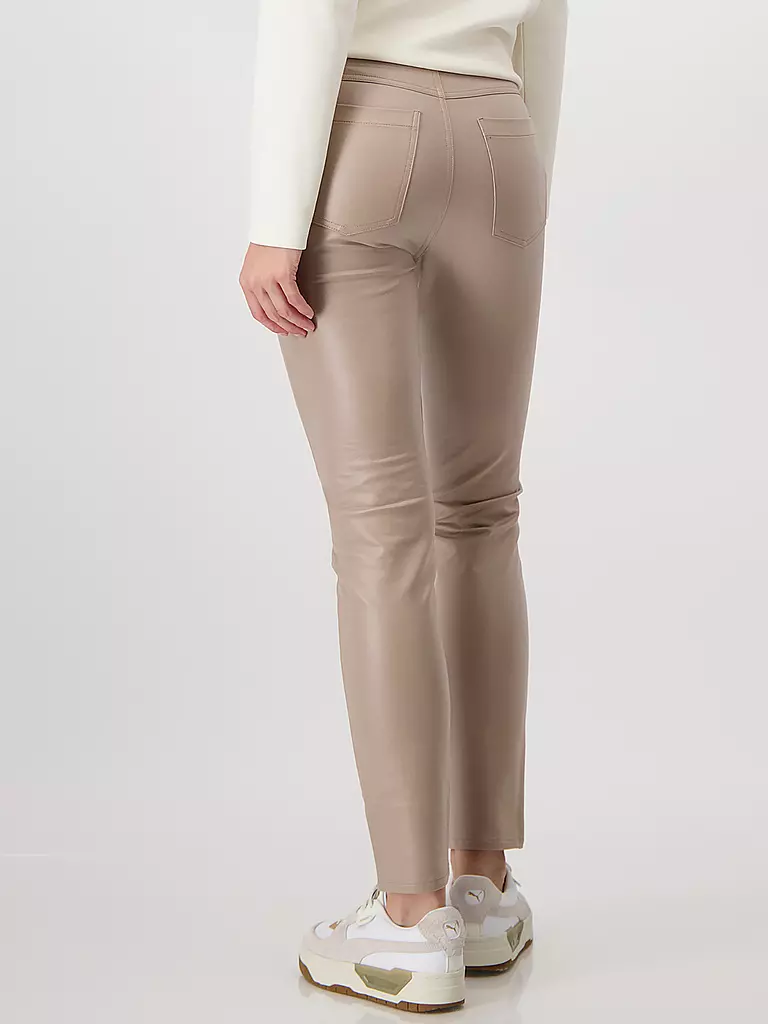 MONARI Hose in Lederoptik  camel