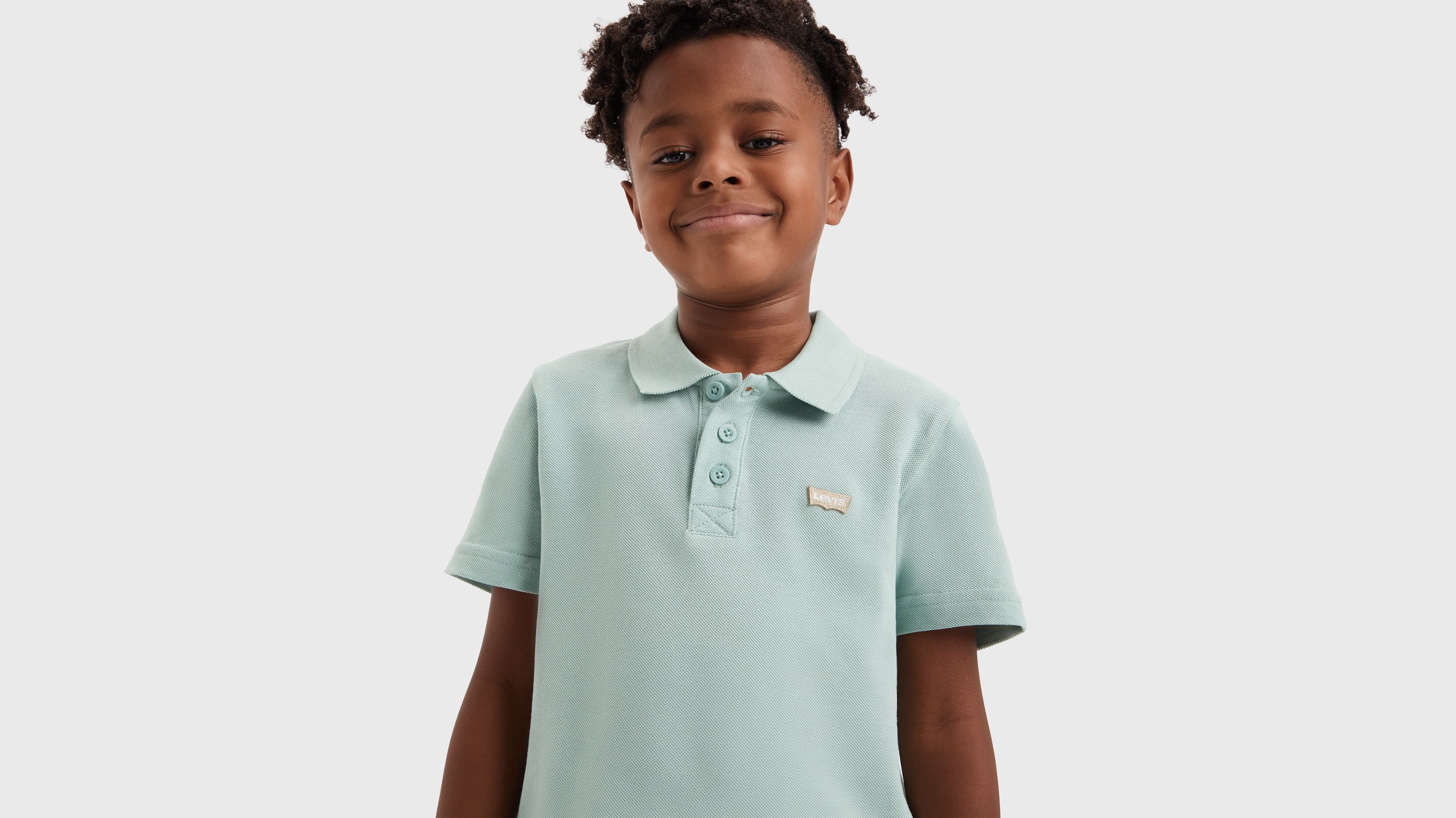 Enfant polo biais encolure - Levi'S Blue Surf - Vert