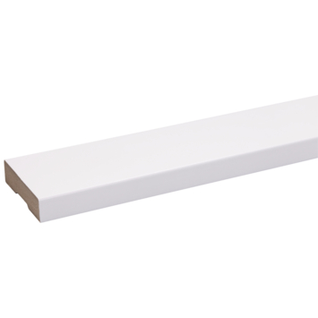 Deurlijst MDF wit folie carré 18x70 mm 260 cm