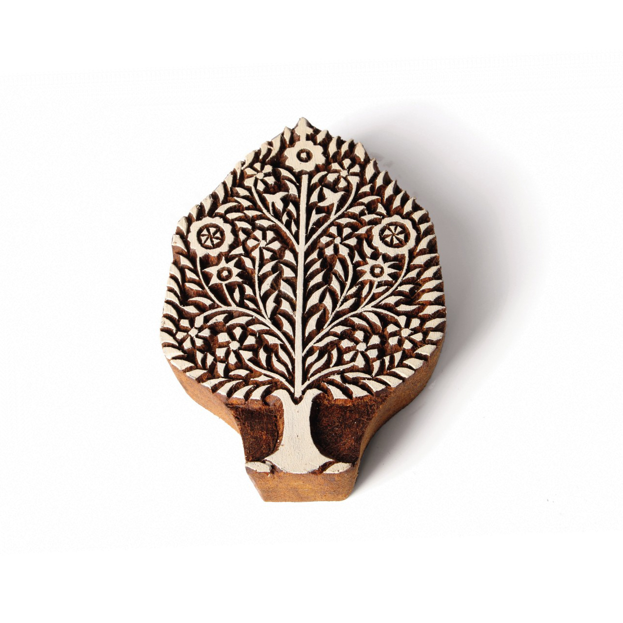 Holzstempel 'Pappel', handgeschnitzt, B 7 cm, H 11 cm günstig bestellen