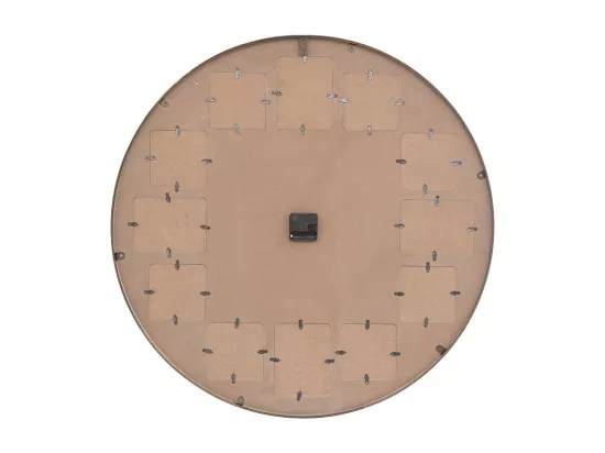 Pendule murale Pêle-mêle en Métal Doré D 76,5 cm