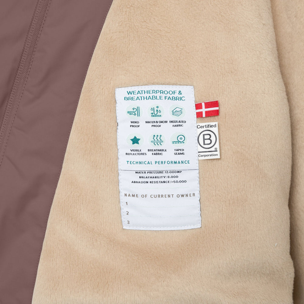 Køb Mini A ture Peppercorn Plum Matwang Fleece Lined Winter Jacket. GRS