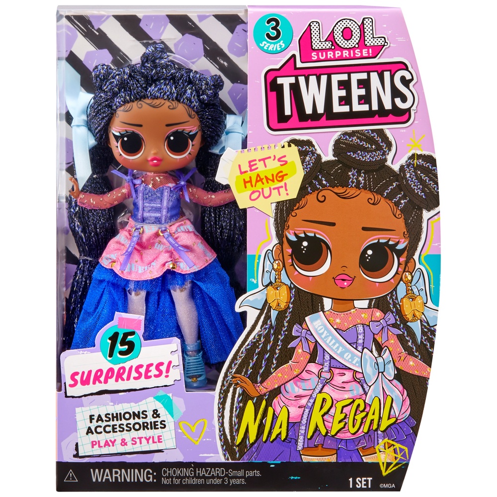 LOL Surprise! Tween Serie 3 Modepuppe Nia Regal mit 15 Überraschungen