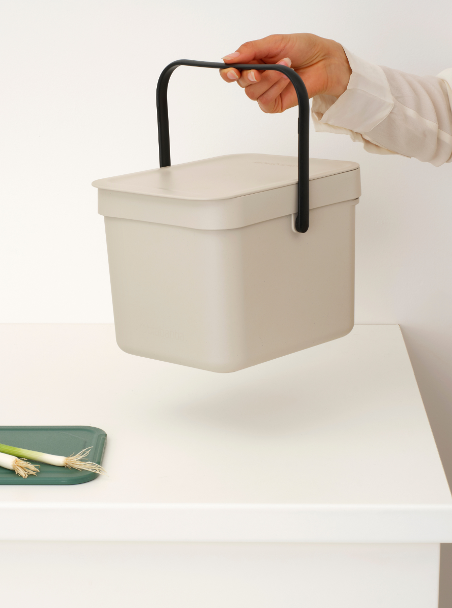 Sort & Go afvalemmer, 6 liter - Soft Beige