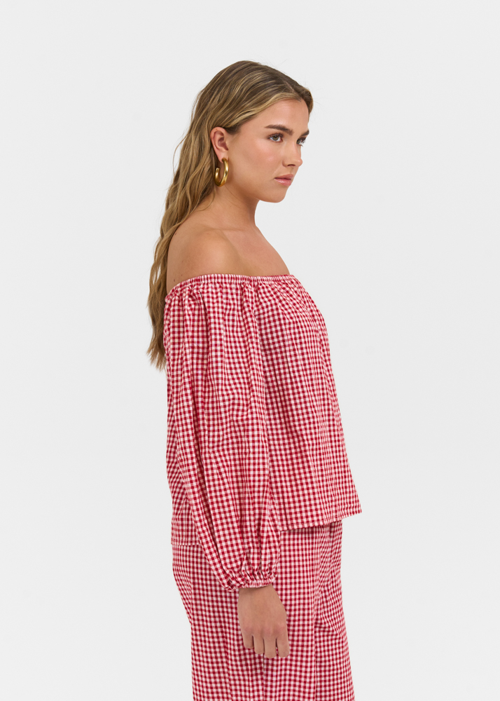 Perla blouse rood
