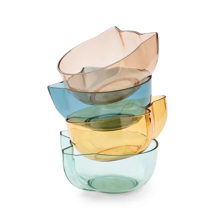 LIEWOOD - Berno Schale, 275 ml, indigo multi mix (4er-Set)