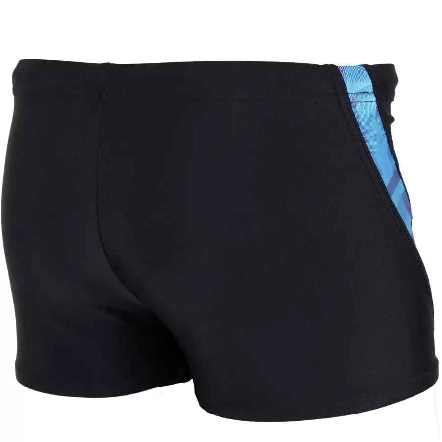 Aquarti Jungen Schwimmhose Kontrastfarbige Einsätze blau
