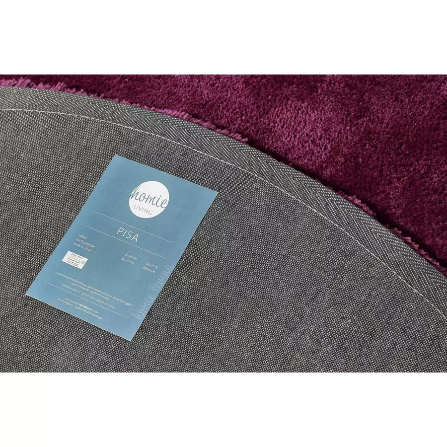 Homie Living Hochflorteppich Pisa violett pink