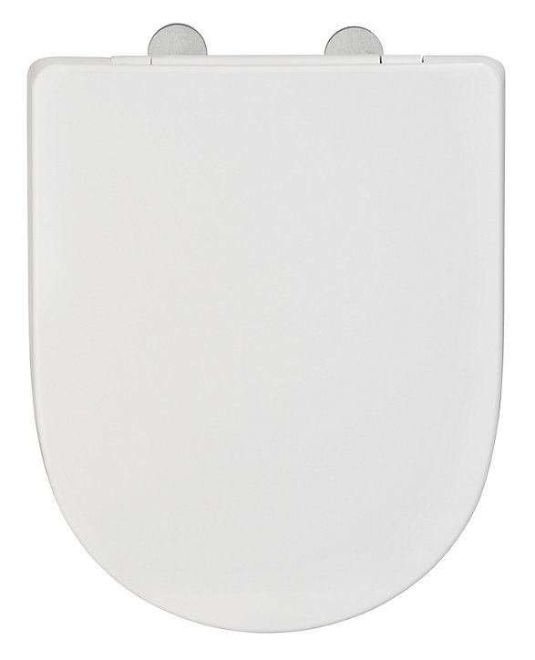Abattant WC déclipsable blanc avec frein de chute Exclusive