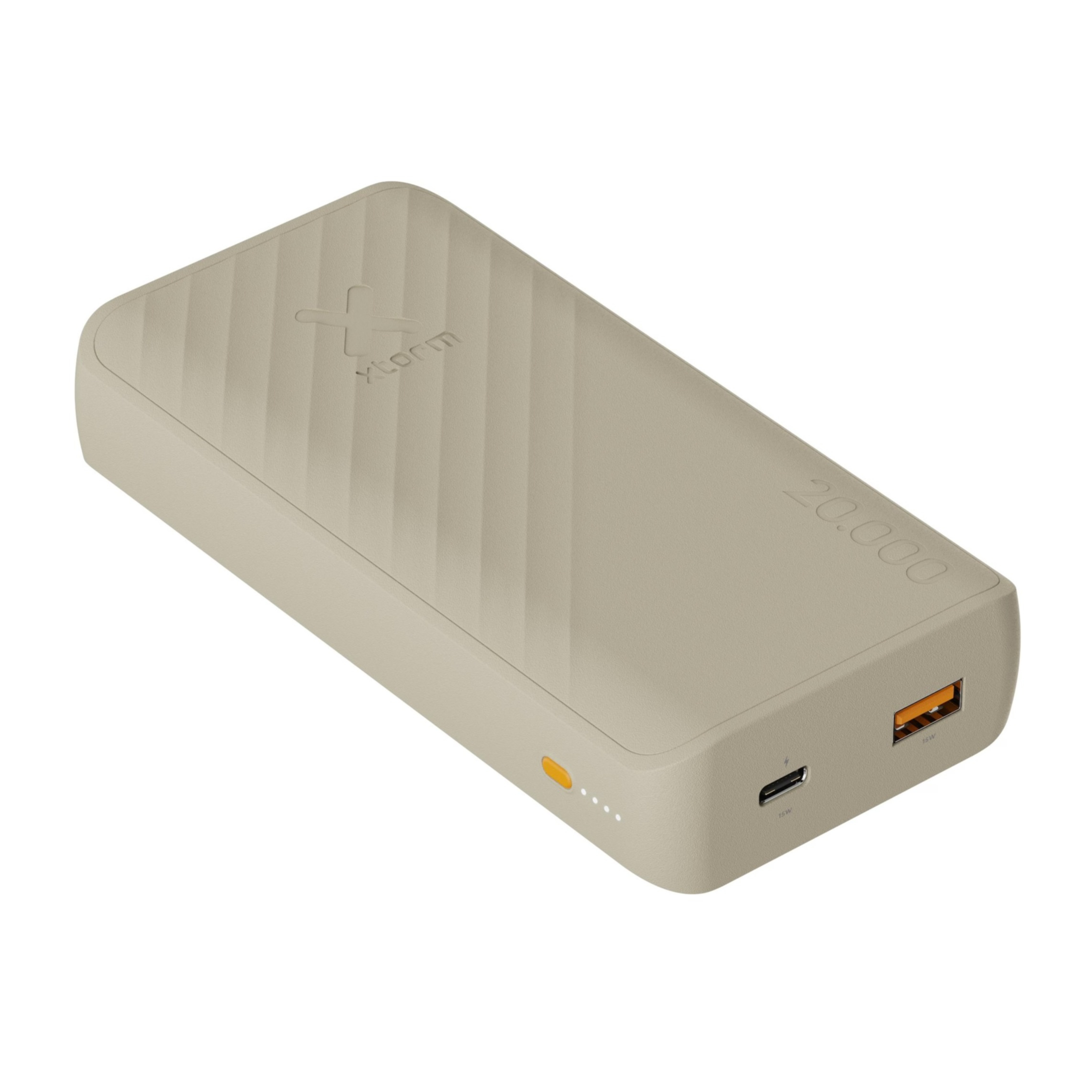 (15W) 20000mAh Go2 Series USB C / USB A Powerbank Fast Charge Ladegerät (XG2202) - Clay