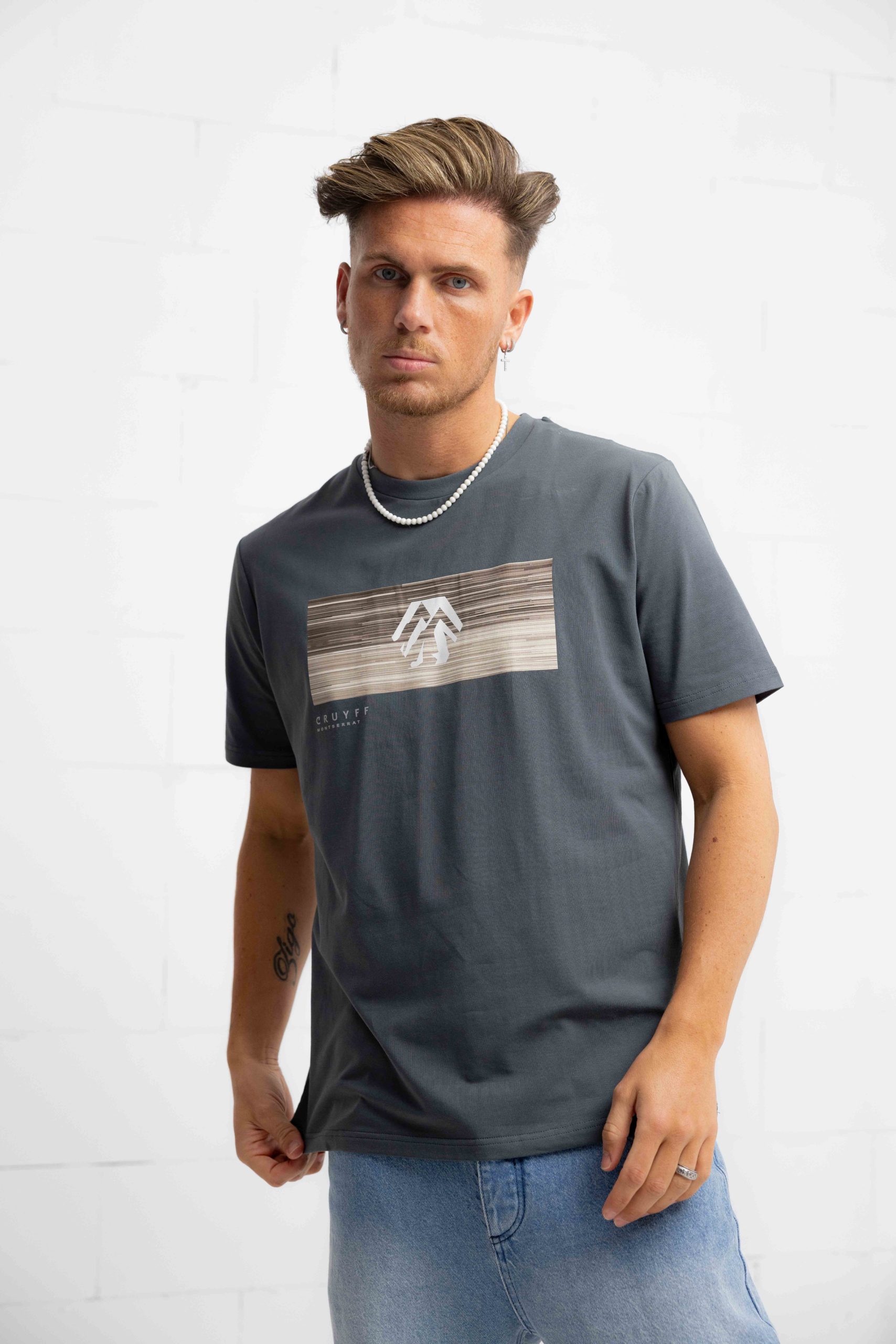 Cruyff Prima T-Shirt Heren Donkergrijs