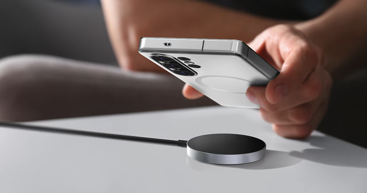 (1.5m) 15W USB C auf MagSafe Ladegerät Magnetischer Qi2.0 Wits Wireless Charger Ladepad (GP-PWU025WIABW) - Schwarz