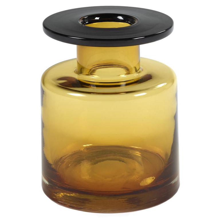 Serax Wind & Fire by Marie Michielssen vaas small amber/zwart