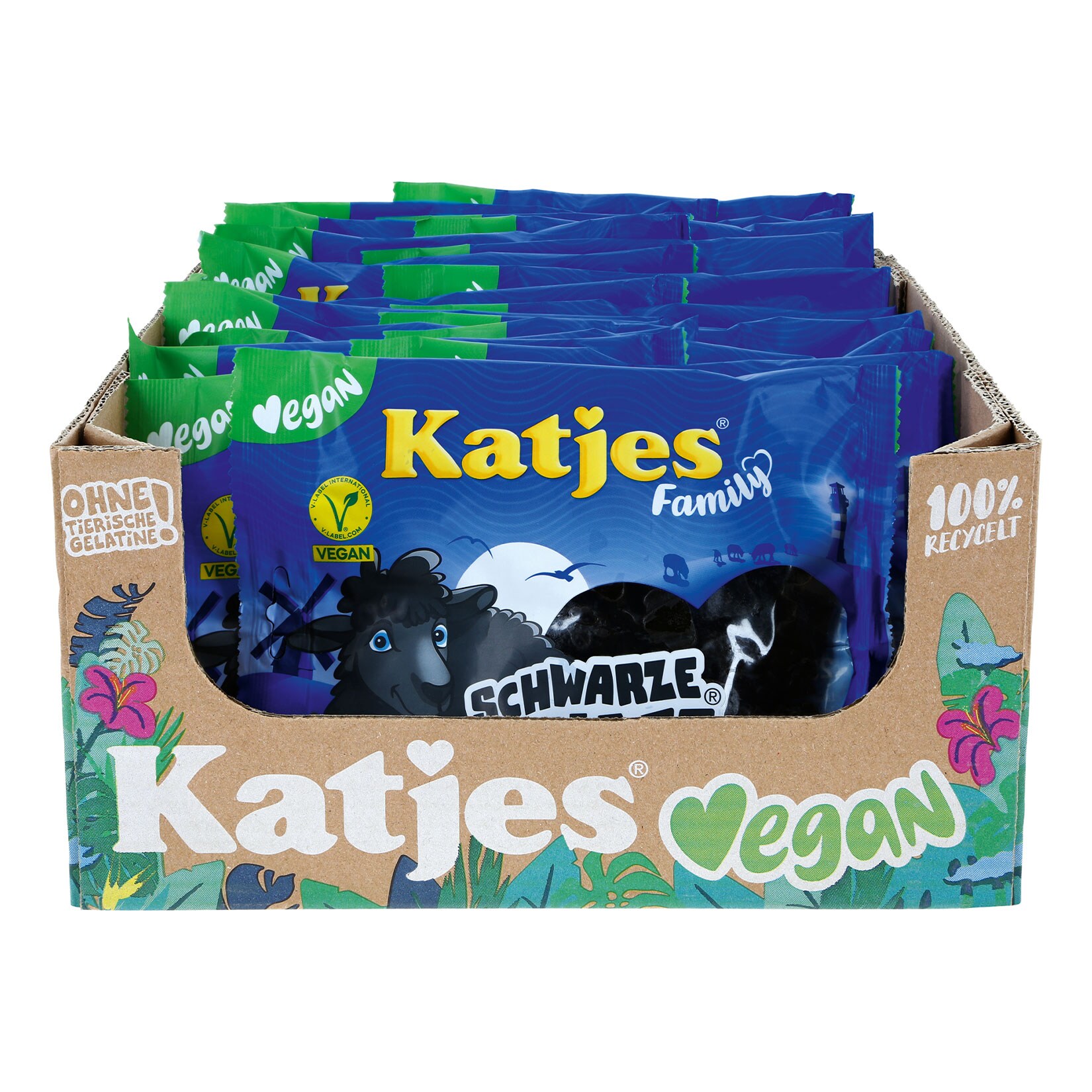 Katjes Family Fruchtgummi Schwarze Schafe Salzig 250 g, 22er Pack