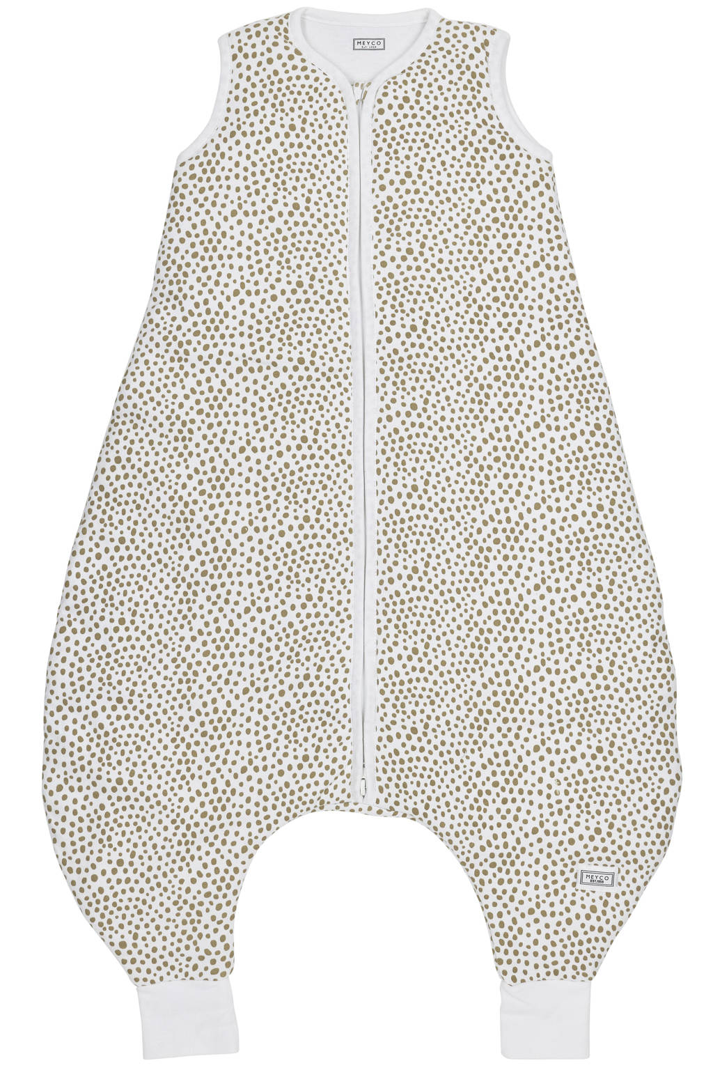 gevoerde baby slaapzak Cheetah taupe