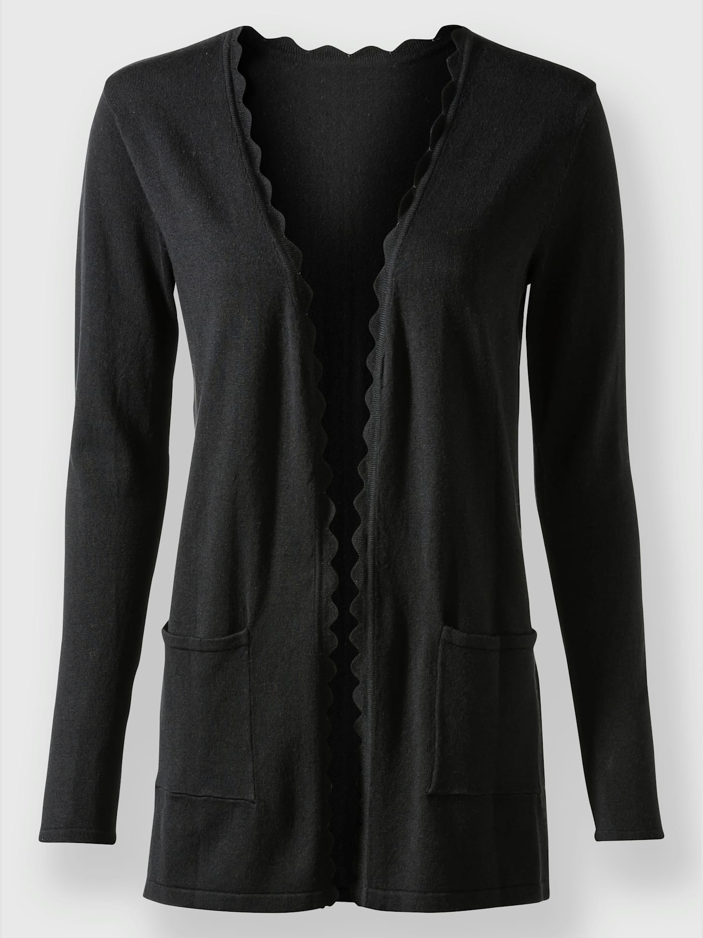 Veste en tricot superbe basique avec poches plaquées