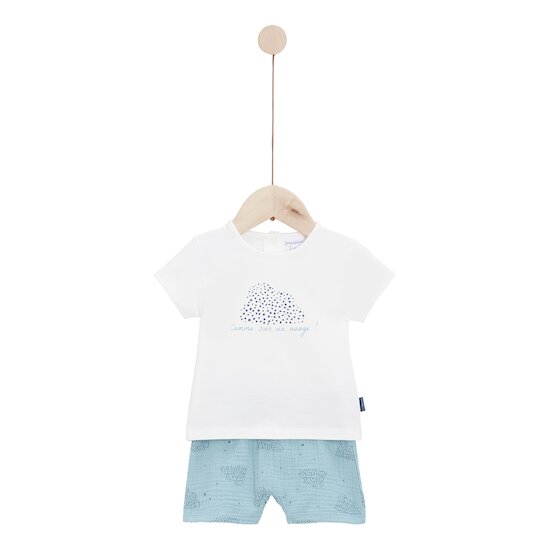 Mon Petit Nuage Ensemble 2 pièces   Nuage bleu        de               P'tit bisou