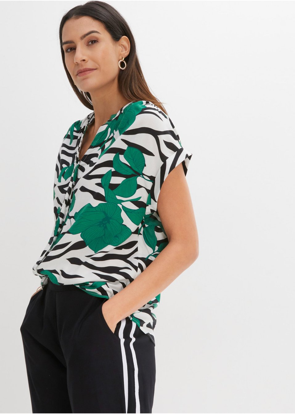 Blouse imprimée en viscose