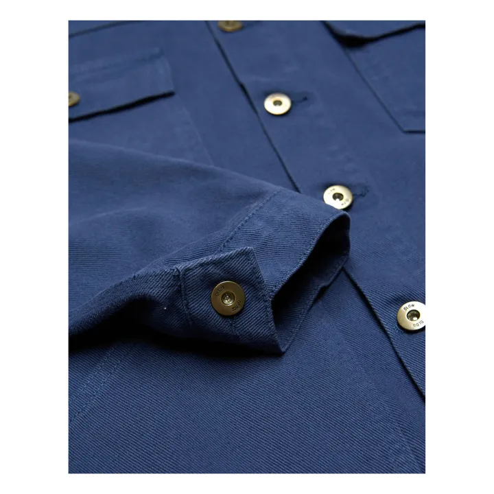 Olow Veste Hekinan Coton Bio | Bleu