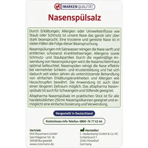 Nasenspülsalz