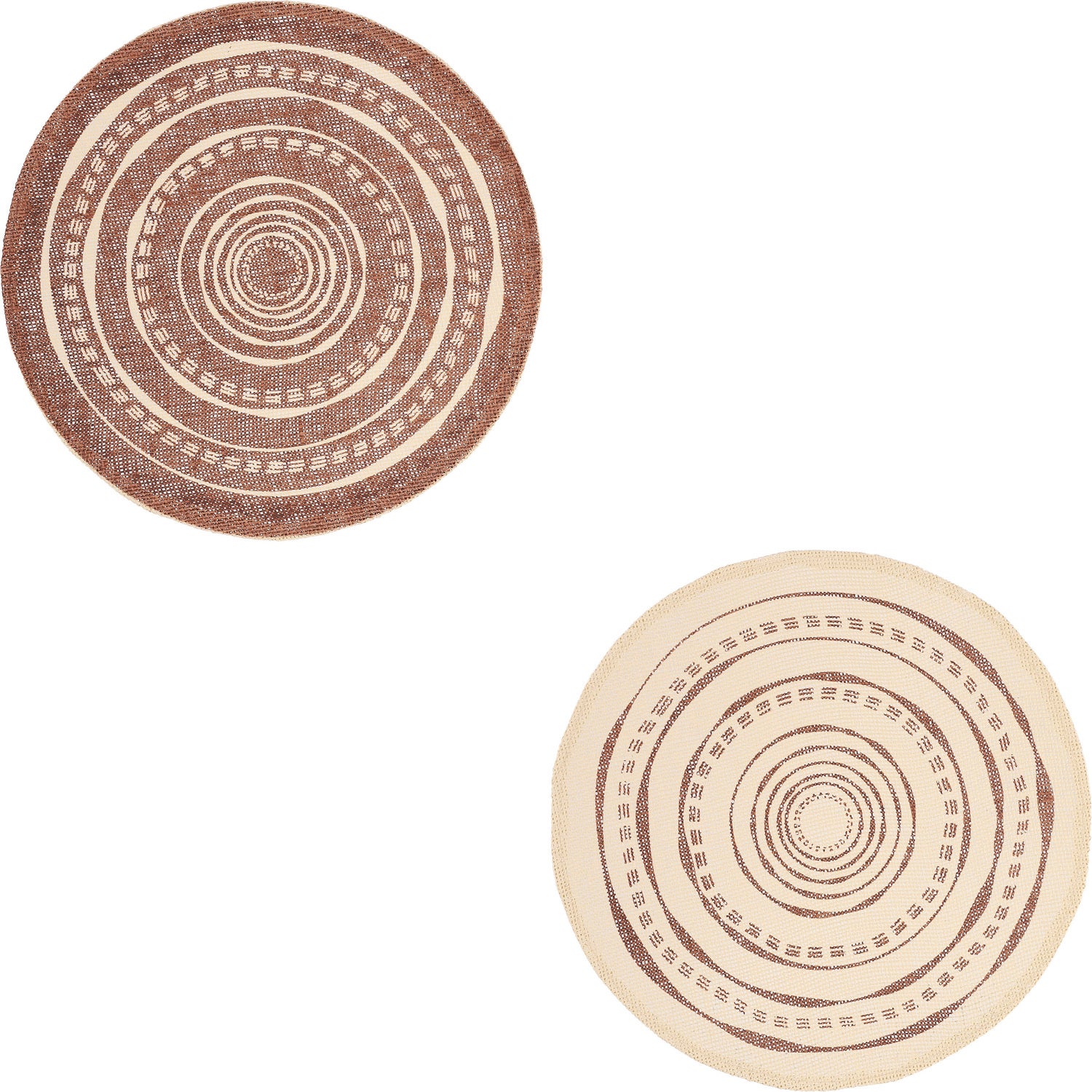 Mica Decorations placemat bruin D 38 cm