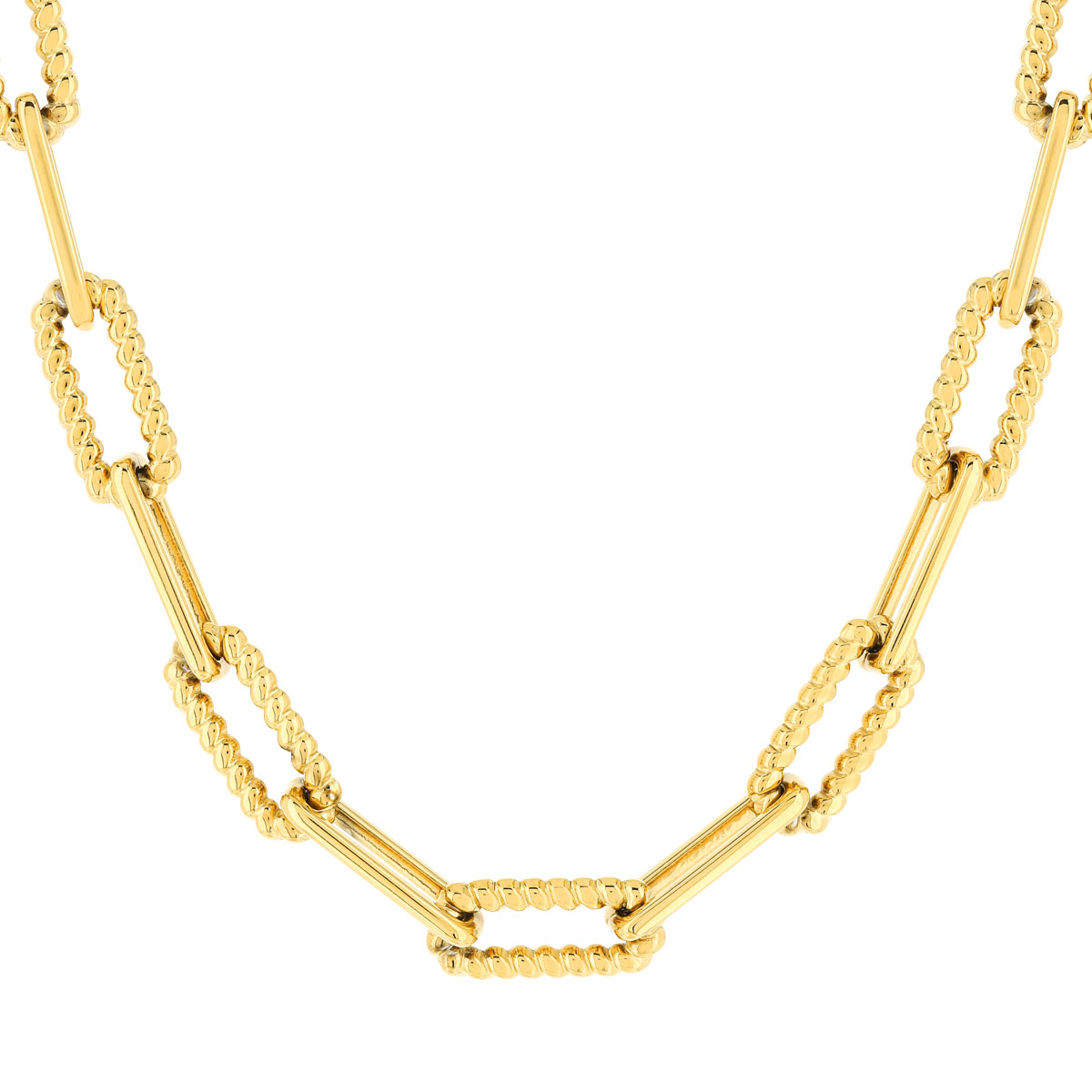 Collier acier doré 45 cm