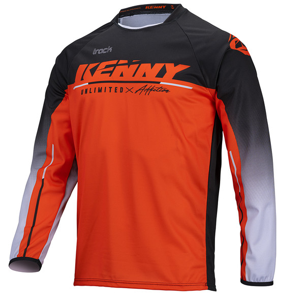 Kenny - Maillot enfant Track Kid Focus - 2022 Orange / Noir / Gris