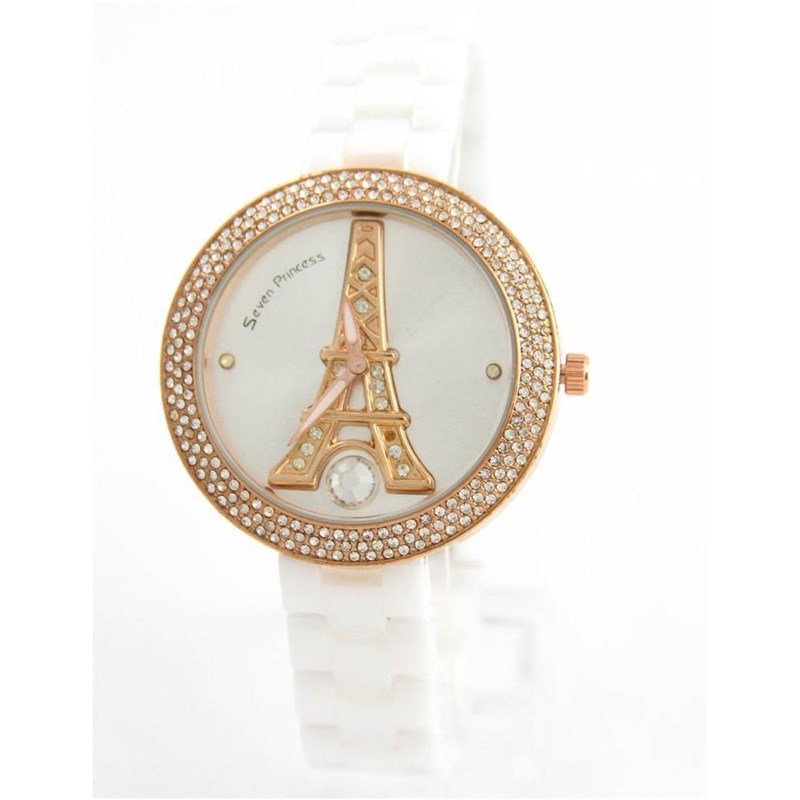 Montre Femme SEVEN PRINCESS bracelet Céramique Blanc