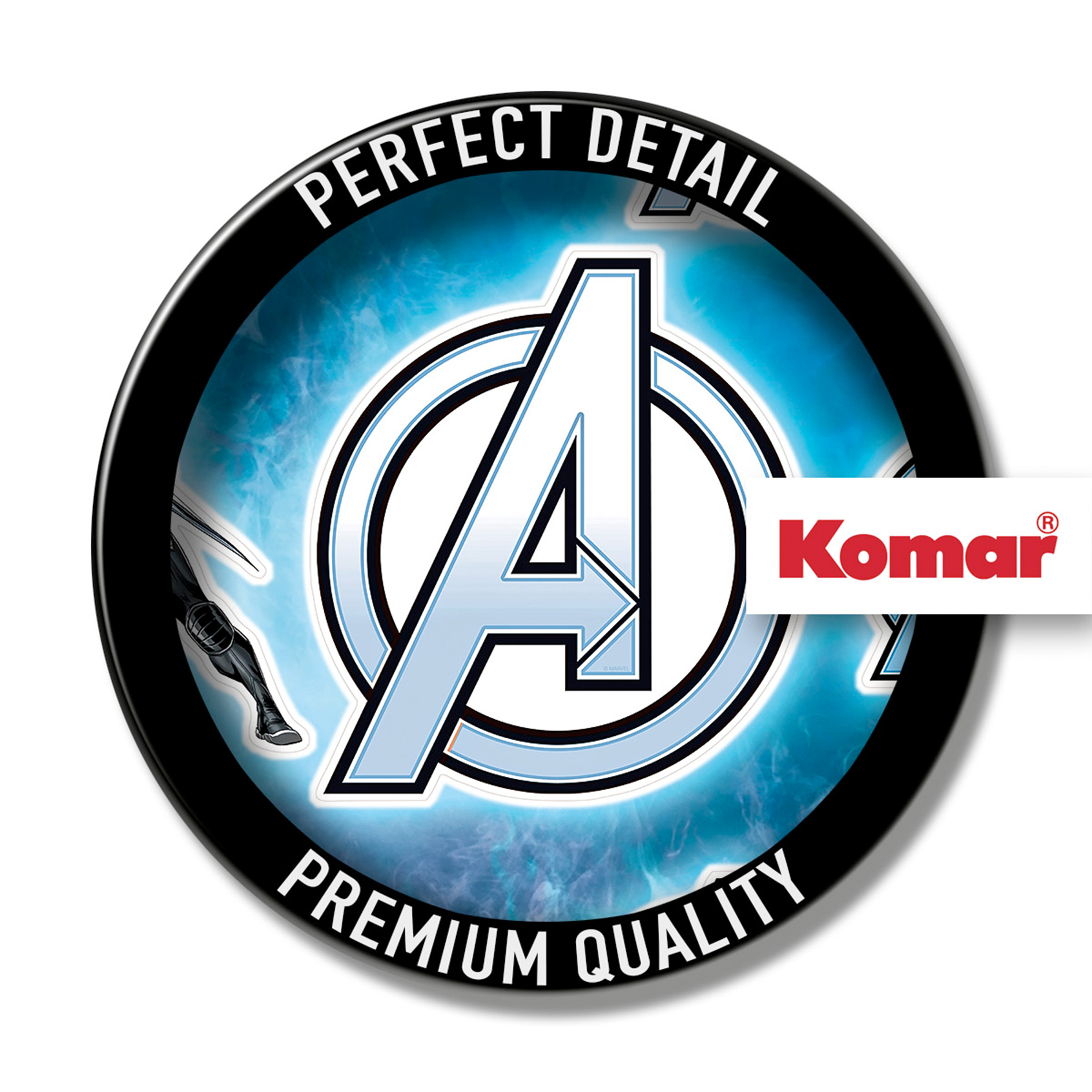 Wandtattoo AVENGERS PLATES - bunt - 100x70 cm