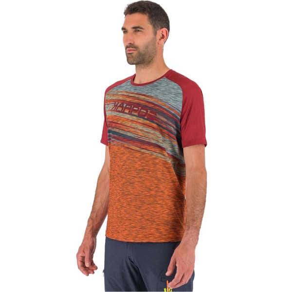 T-shirt randonnée KARPOS CRODA ROSSA EVO JERSEY SCARLET IBIS/POMEGRANATE