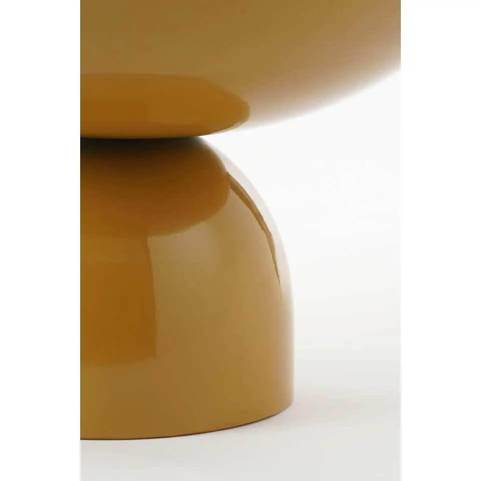 Mica Decorations Celise Bijzettafel - H28 x Ø47 cm - Metaal - Bruin