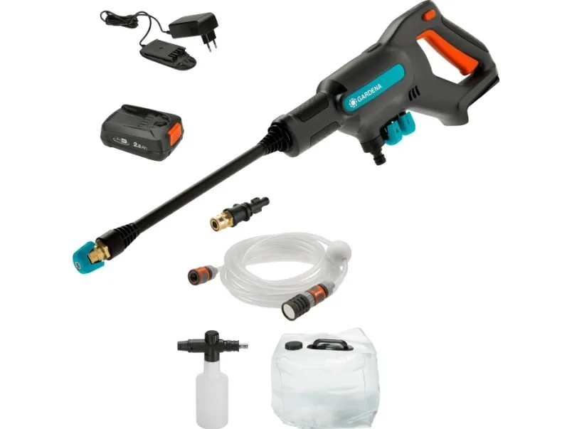 Gardena Batteridrevet højtryksrenser AquaClean 24/18V, premiumsæt