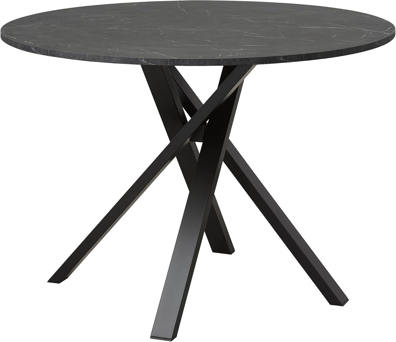 IKEA MARIEDAMM Tisch, 105 cm, schwarzer Marmoreffekt