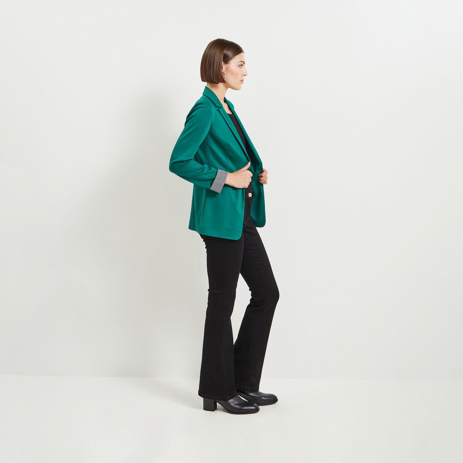 Veste tailleur en maille femme