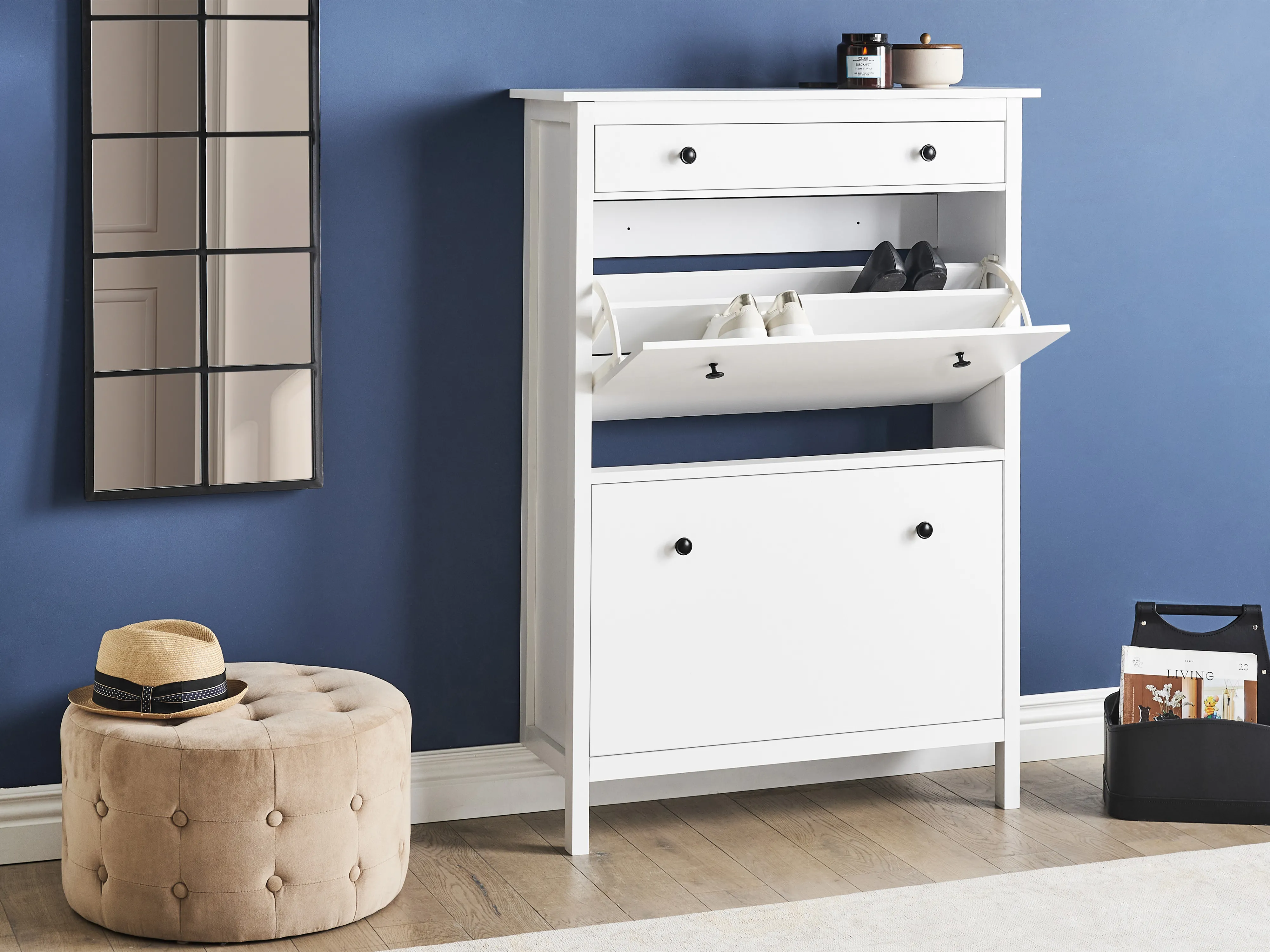 Schoenenkast GIBSON Wit