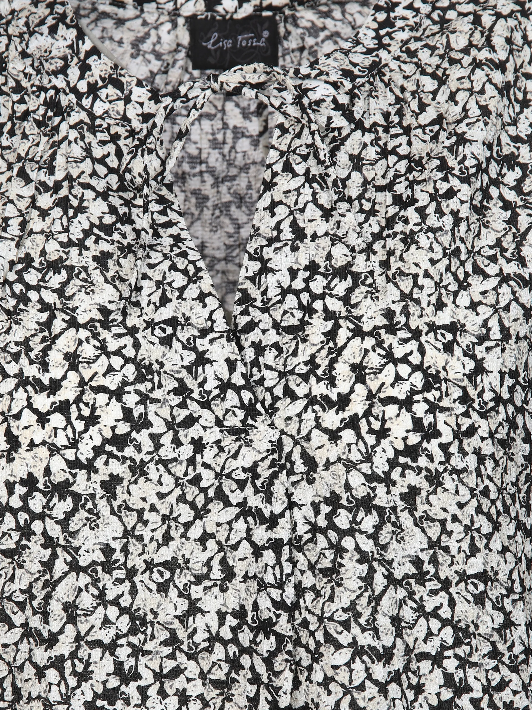 Damen Halbarmbluse mit Alloverprint