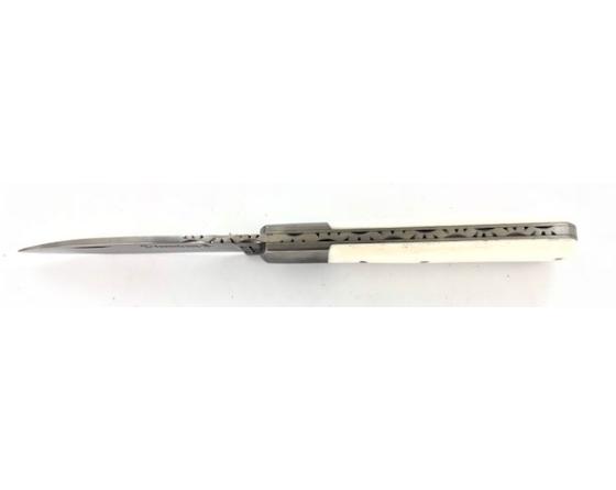 Yssingeaux 11 cm - Os - Guilloché Couteau de Poche PassionFrance