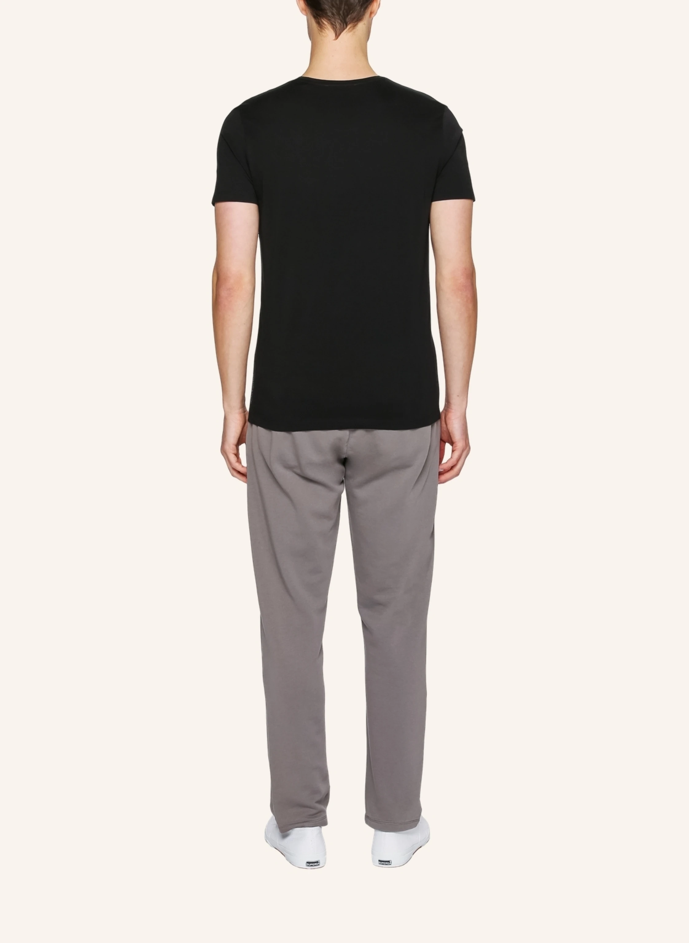 TRUSTED HANDWORK Round Neck 1/2-Sleeve T-Shirt